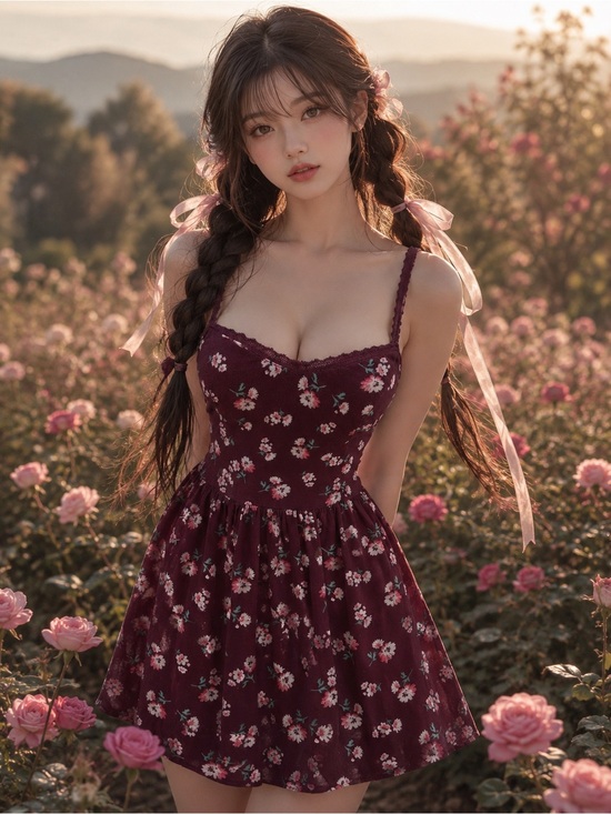 Abercrombie & Fitch Dresses & Skirts - Abercrombie Coquette Dreams Meet Cottagecore Romance blooming meadowcore dress